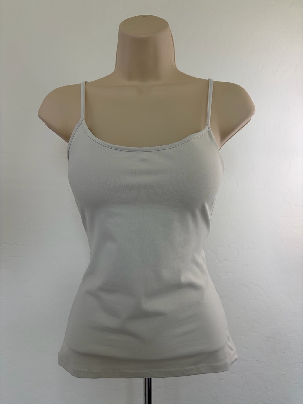 Zara Slim Spaghetti Strap Camisole - Cream